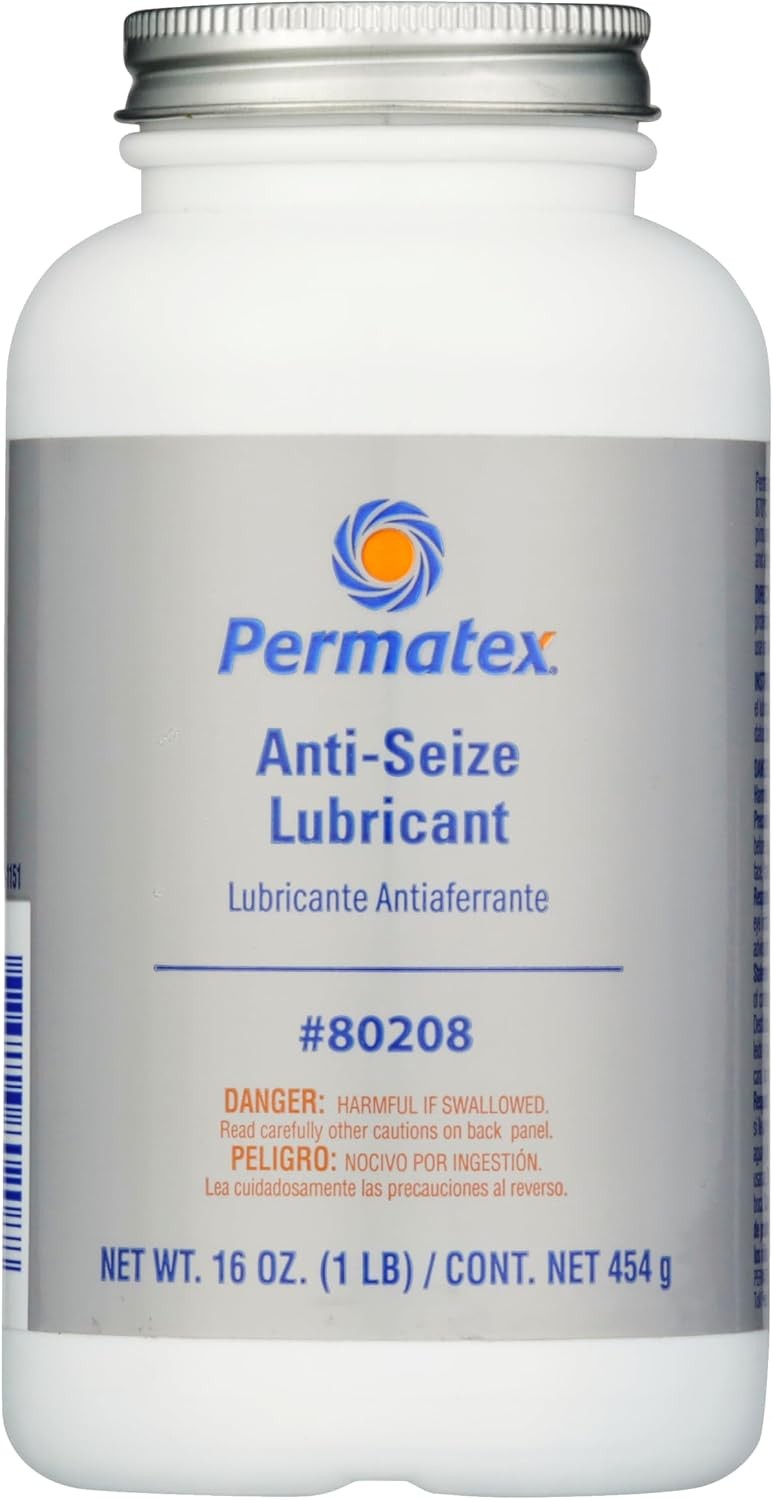 Permatex 80078 Anti-Seize Lubricant with Brush Top Bottle, 8 oz.