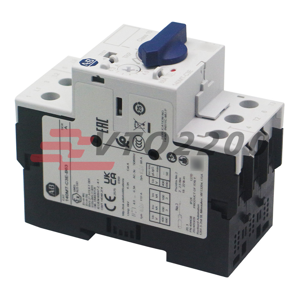 New AB 140MT-C3E-B63 Motor Protection Circuit Breaker Standard Magnetic Trip