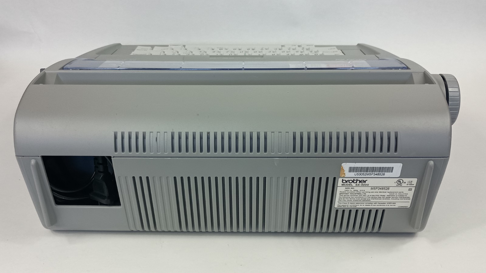 Brother SX-4000 Electronic Electric Typewriter – Working