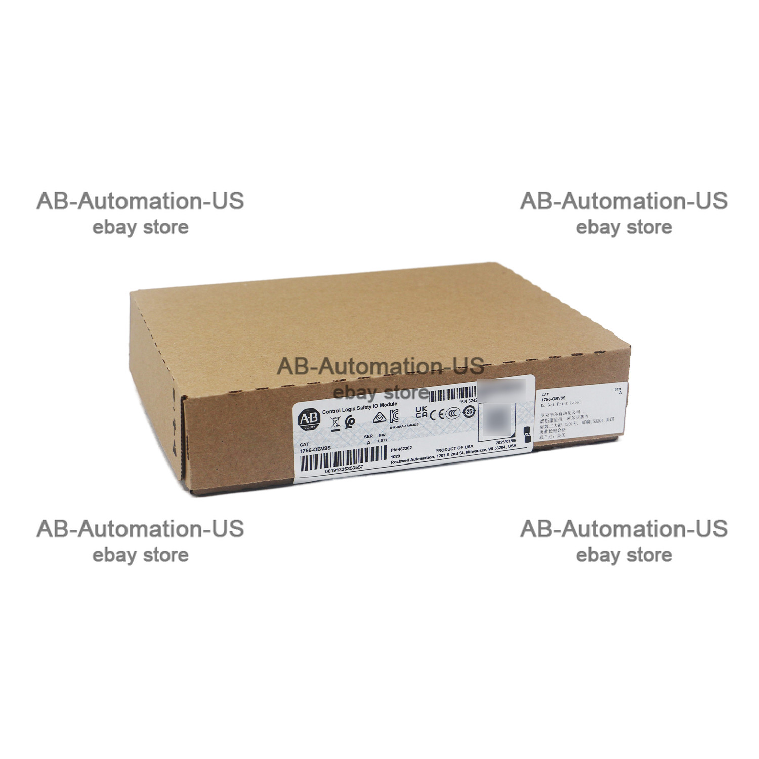 New Allen Bradley 1756-OBV8S ControlLogix 8 Pts Safety Output Module