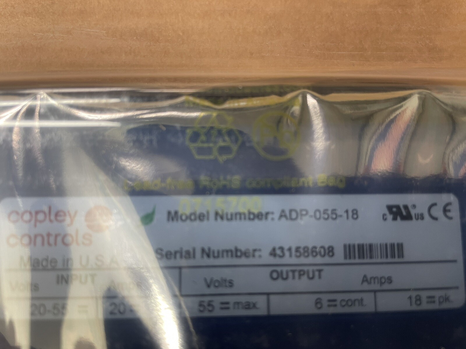 COPLEY CONTROLS ADP 055 18 ACCELNET SERVO DRIVE CONTROLLER ( New)