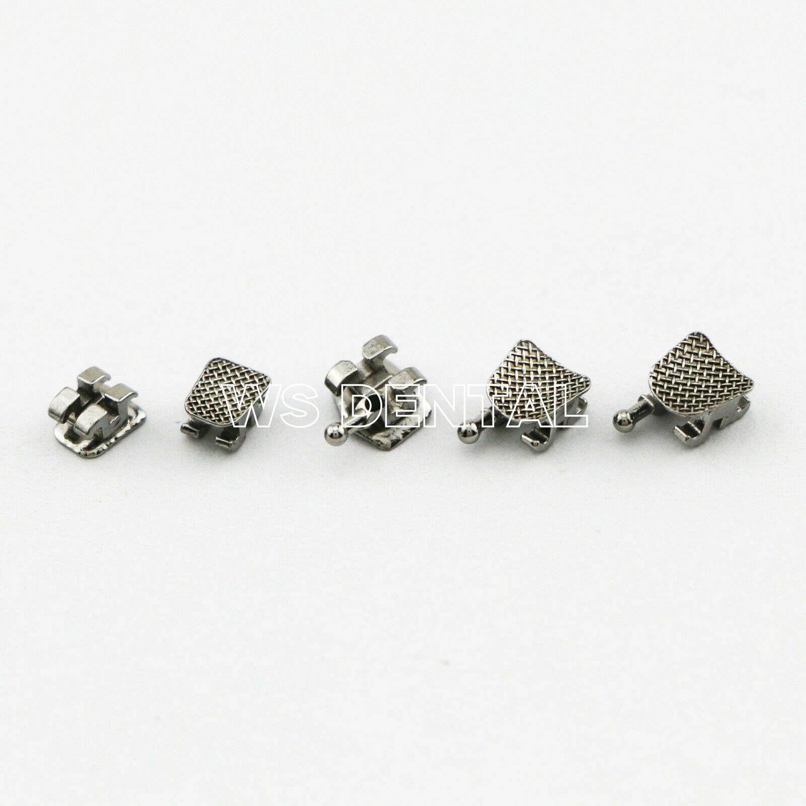 Dental Orthodontic Bracket Braces In Bulk Mini Roth 022 Slot Hooks 345 Metal