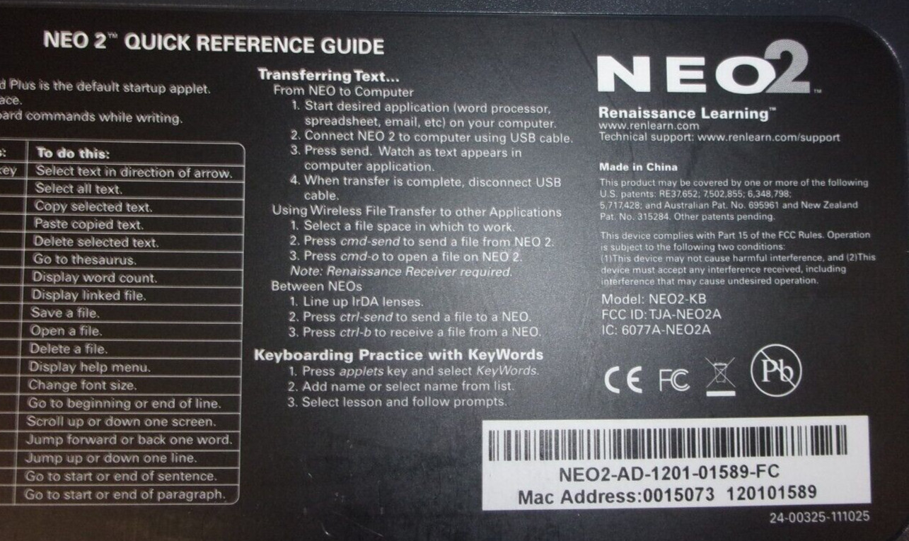 AlphaSmart Neo2 Laptop Word Processor, .