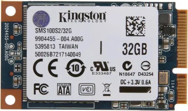 1pc Used Kingston SMS100S2/64G SSD64 MSATA Notebook Solid State Drive