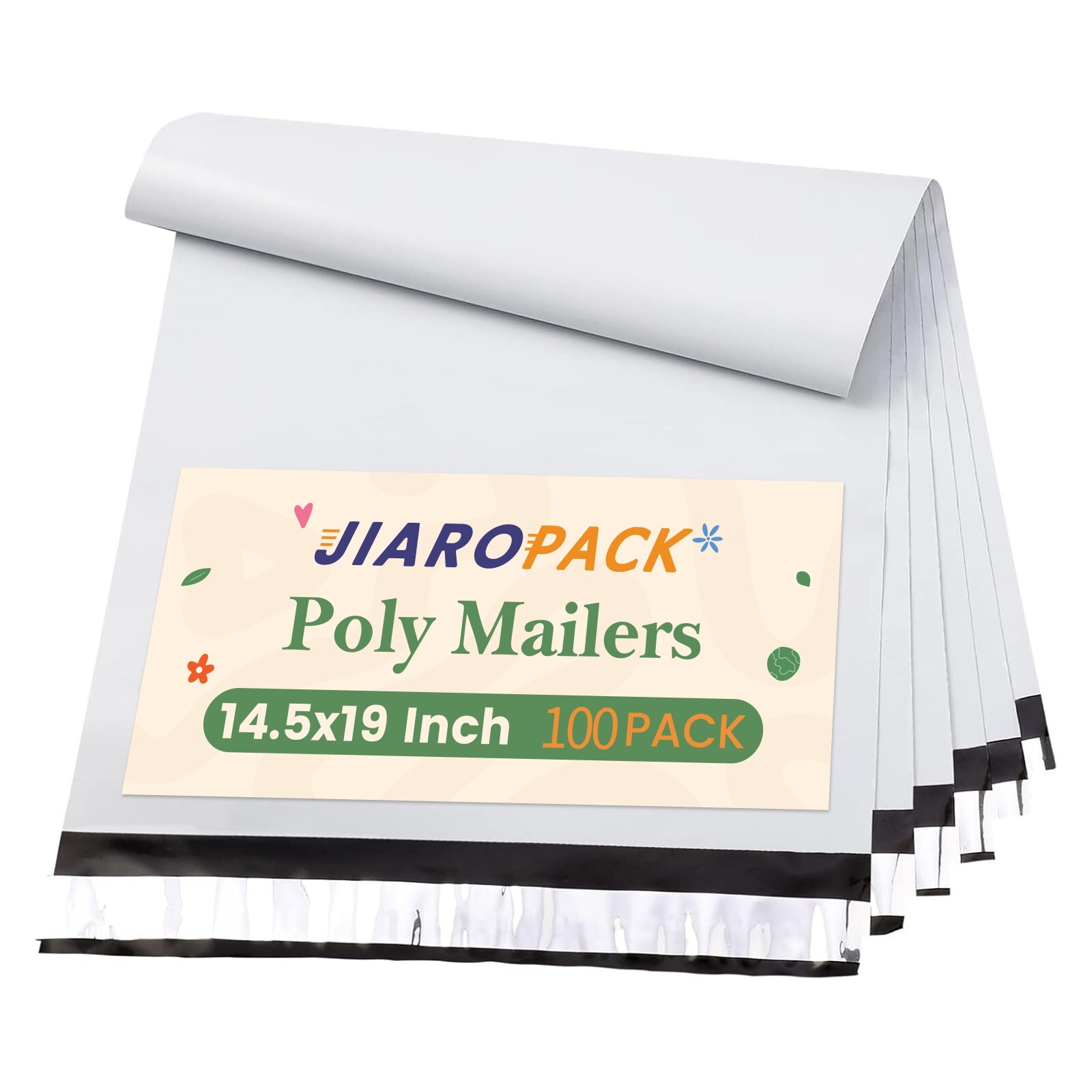 100x Poly Mailers 14.5×19 Large Shipping Bags Envelopes Package Bag for Business
