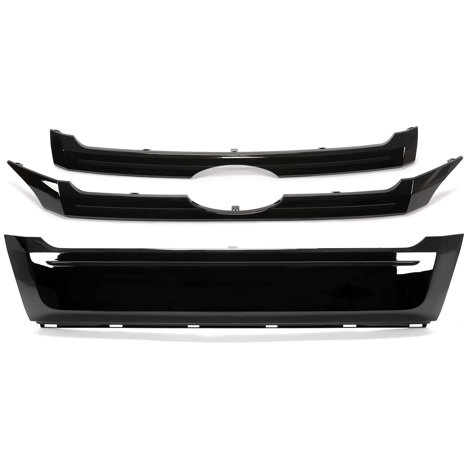 Kojem Front Black Grille Trim Cover Compatible with 2011-2014 Ford Edge Repla…