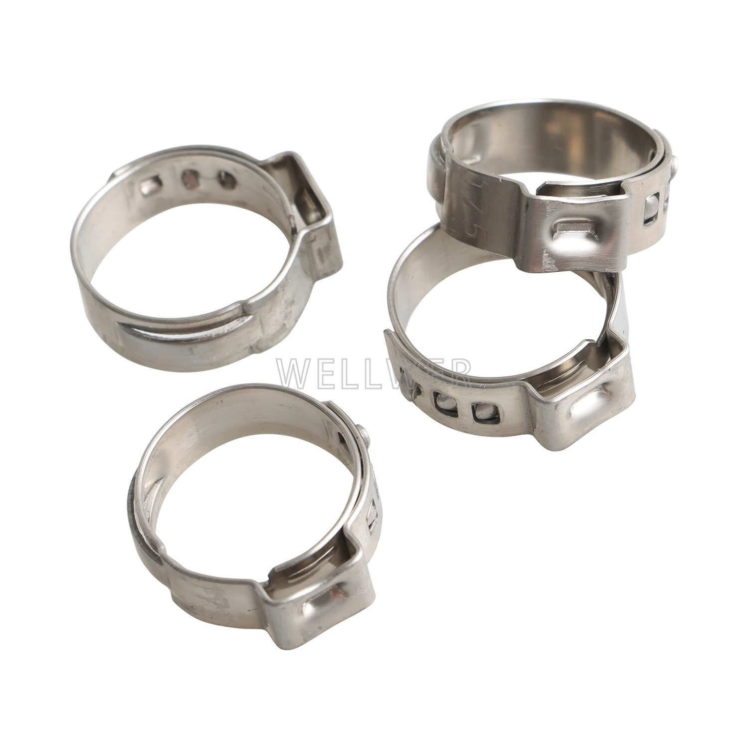 100Pcs 1/2″ PEX Stainless Steel Clamp Cinch Rings Crimp Pinch Fitting