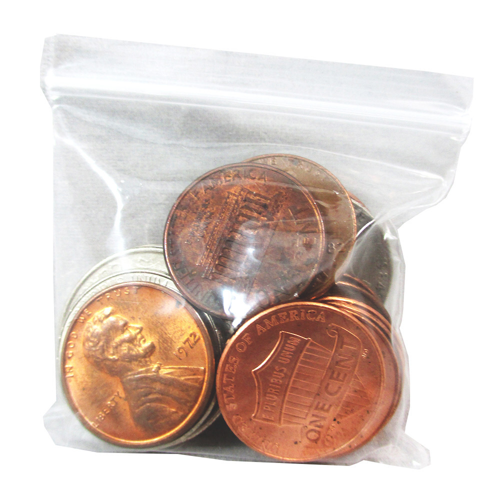 1000/PCS 2″x2″ Clear Reclosable Seal Bag Plastic Poly Zip Lock Bags Jewelry 2Mil
