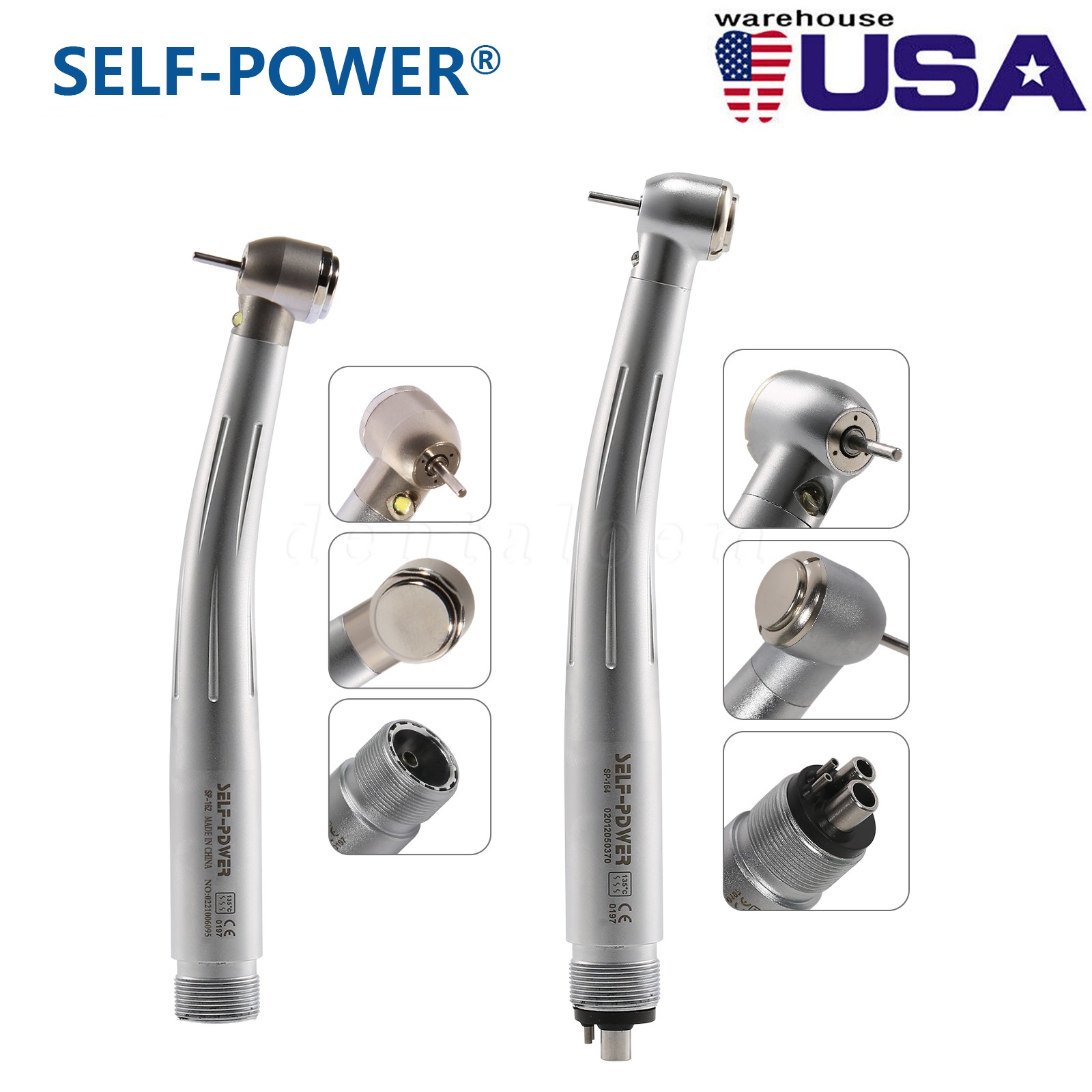 NSK Style Dental Fiber Optic LED E-generator high speed handpiece 4 HOLE/2HOLE