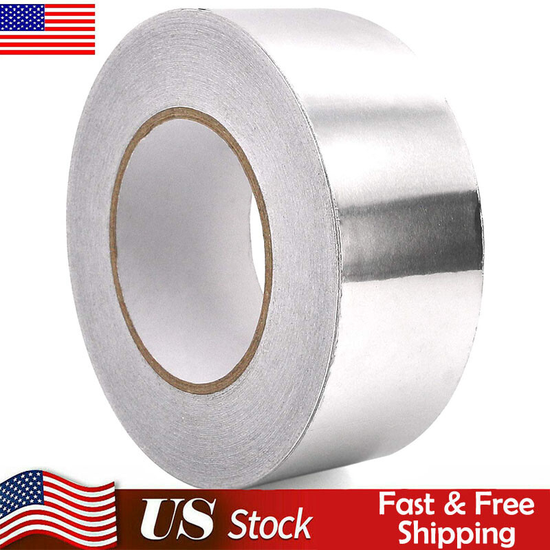 2in x 165FT Aluminum Foil Tape Heat Resistant Waterproof Insulation Home Repair