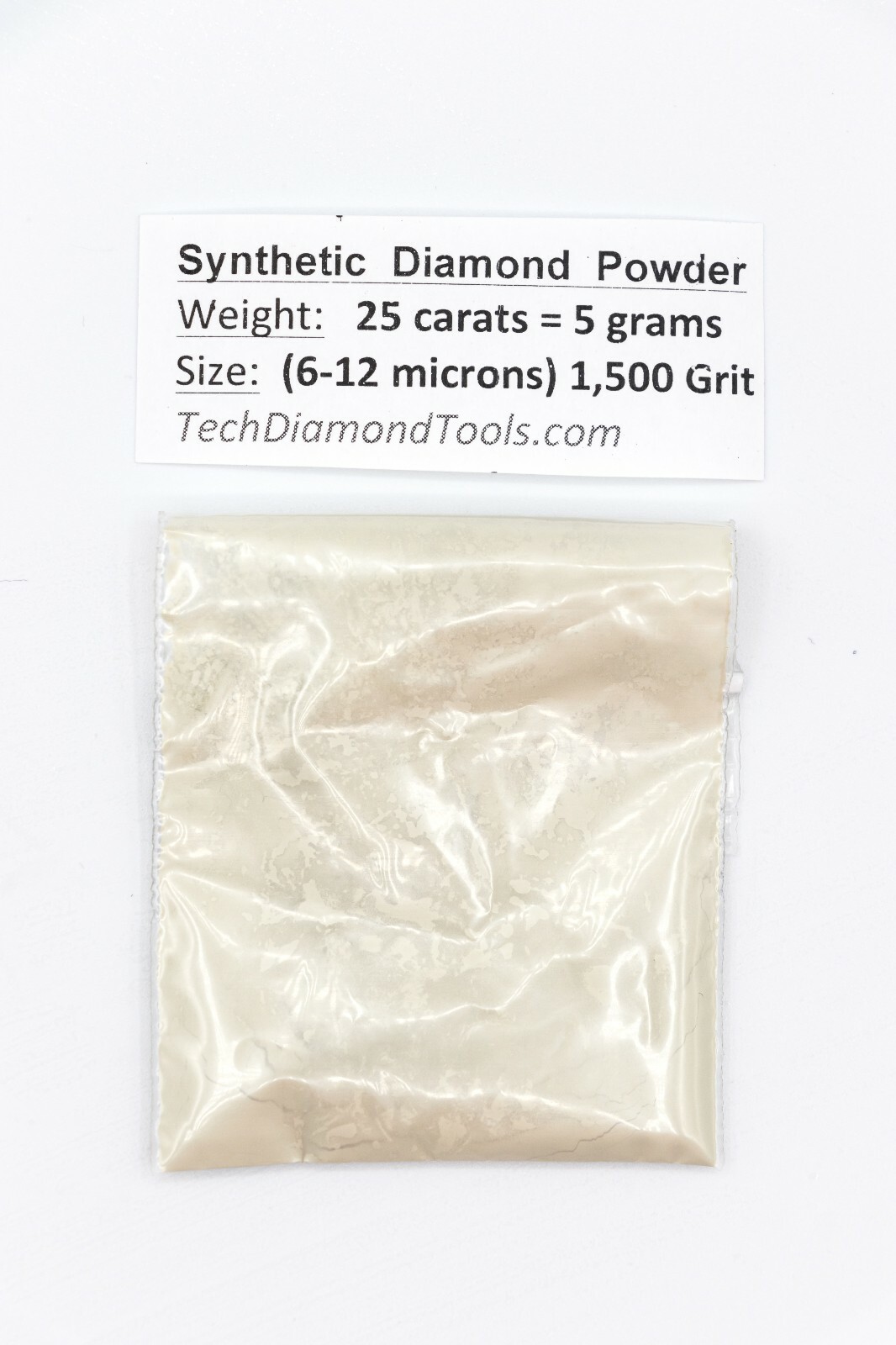 TechDiamondTools Diamond Powder 1,500 Grit 6-12 Microns, 25 cts = 5 Grams