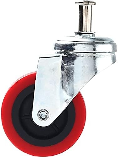 6 Pack Heavy-Duty 2.5″ Swivel Caster Wheel Creeper Service Cart Stool Post Mount