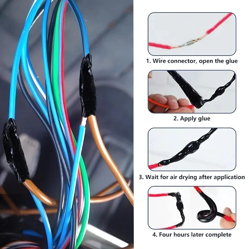Liquid Electrical Tape, Waterproof, Insulation, Wire Cable Repair