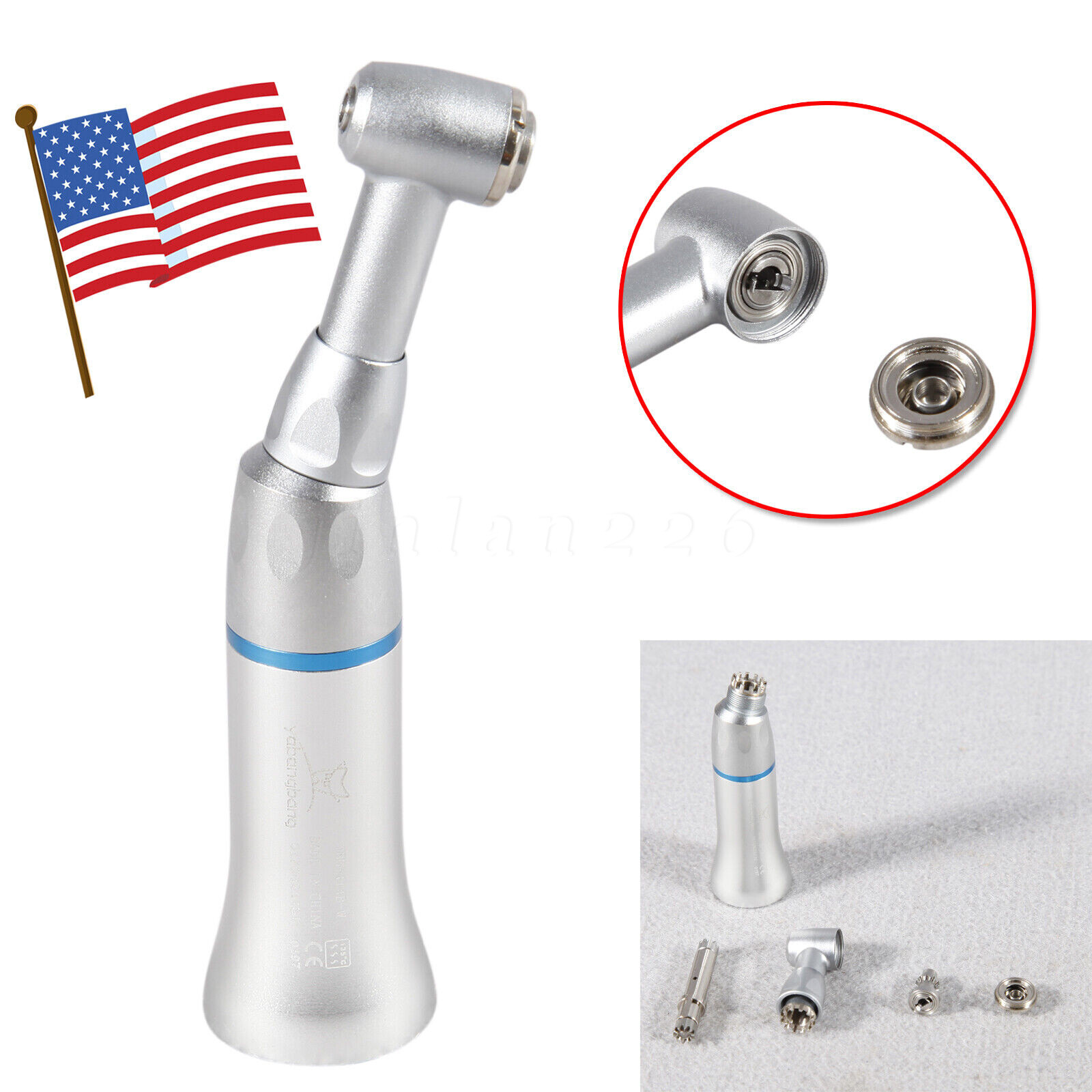 10* BURR Dental Fast High Speed Handpiece Push Turbine 4 Holes Fit NSK Pana Max
