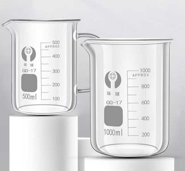 5ml-3000ml Glass Laboratory Handle Beakers High Chemistry stability Glassware