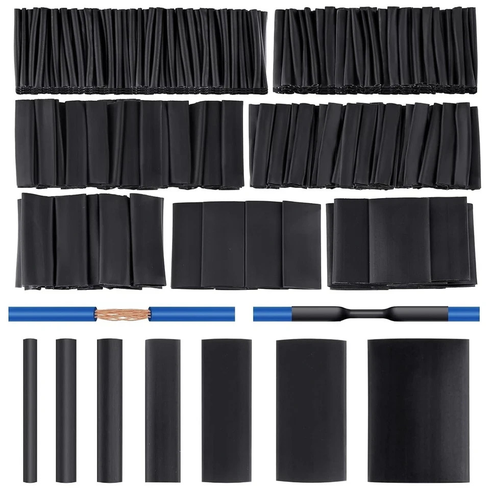 446 Pcs Heat Shrink Tubing Kit-4:1 Ratio Adhesive Lined Marine Grade Shrink