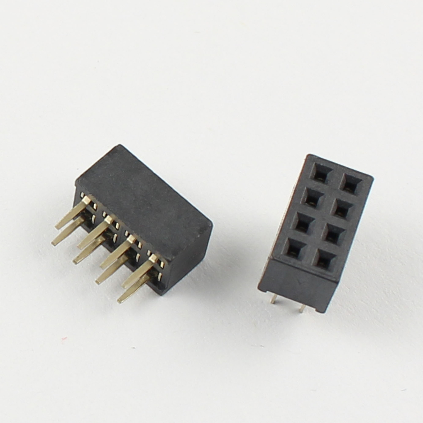 10Pcs 2mm Pitch 2×4 Pin 8 Pin Female Double Row Straight Pin Header Strip