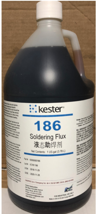 214.41ml / 7.25oz KESTER 186 RMA NO CLEAN LIQUID ROSIN FLUX FOR SOLDERING