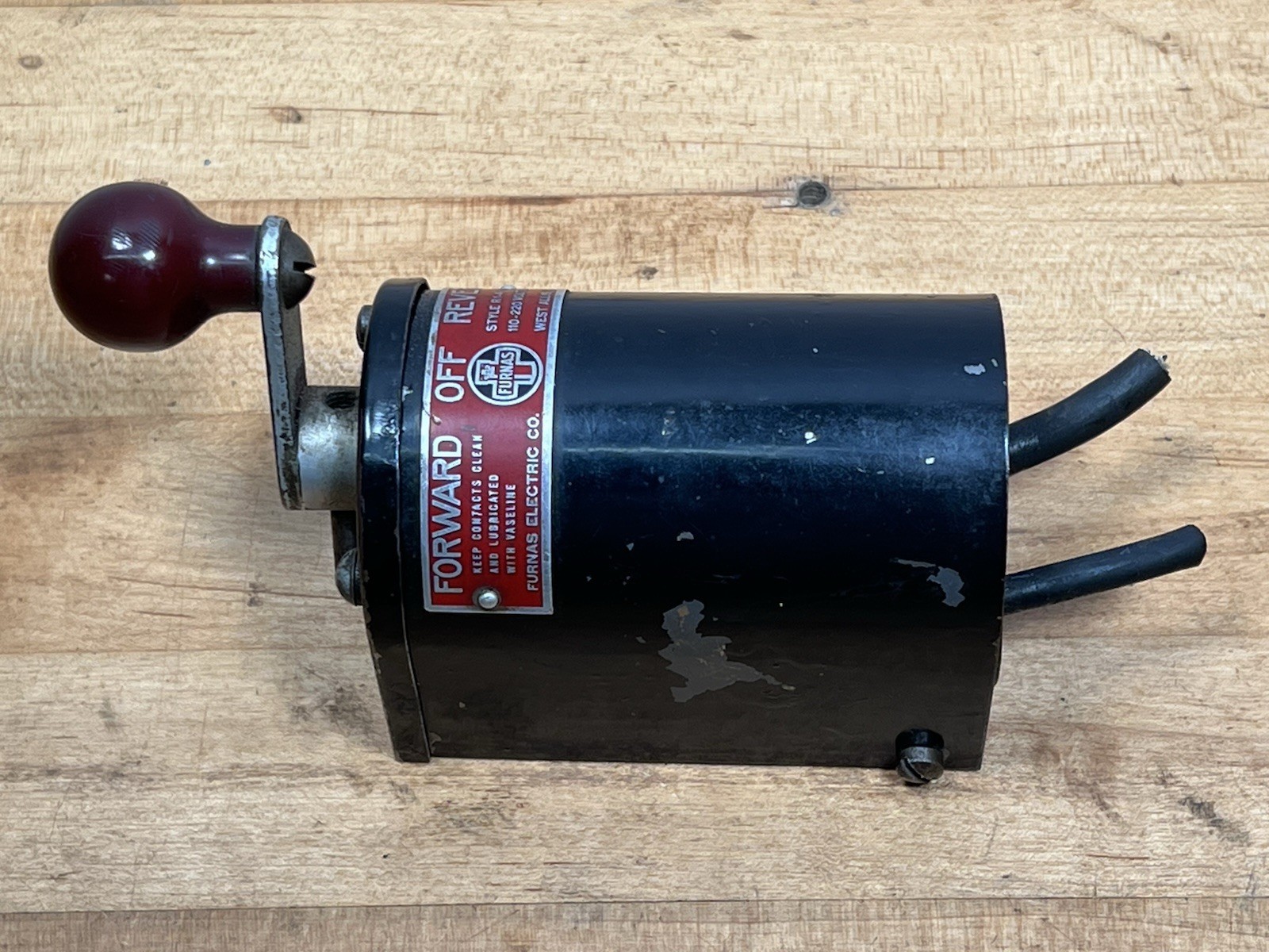 Furnas R1-A Reversing Drum Power Switch – 1 HP – 110-220 Volts AC – Made In USA