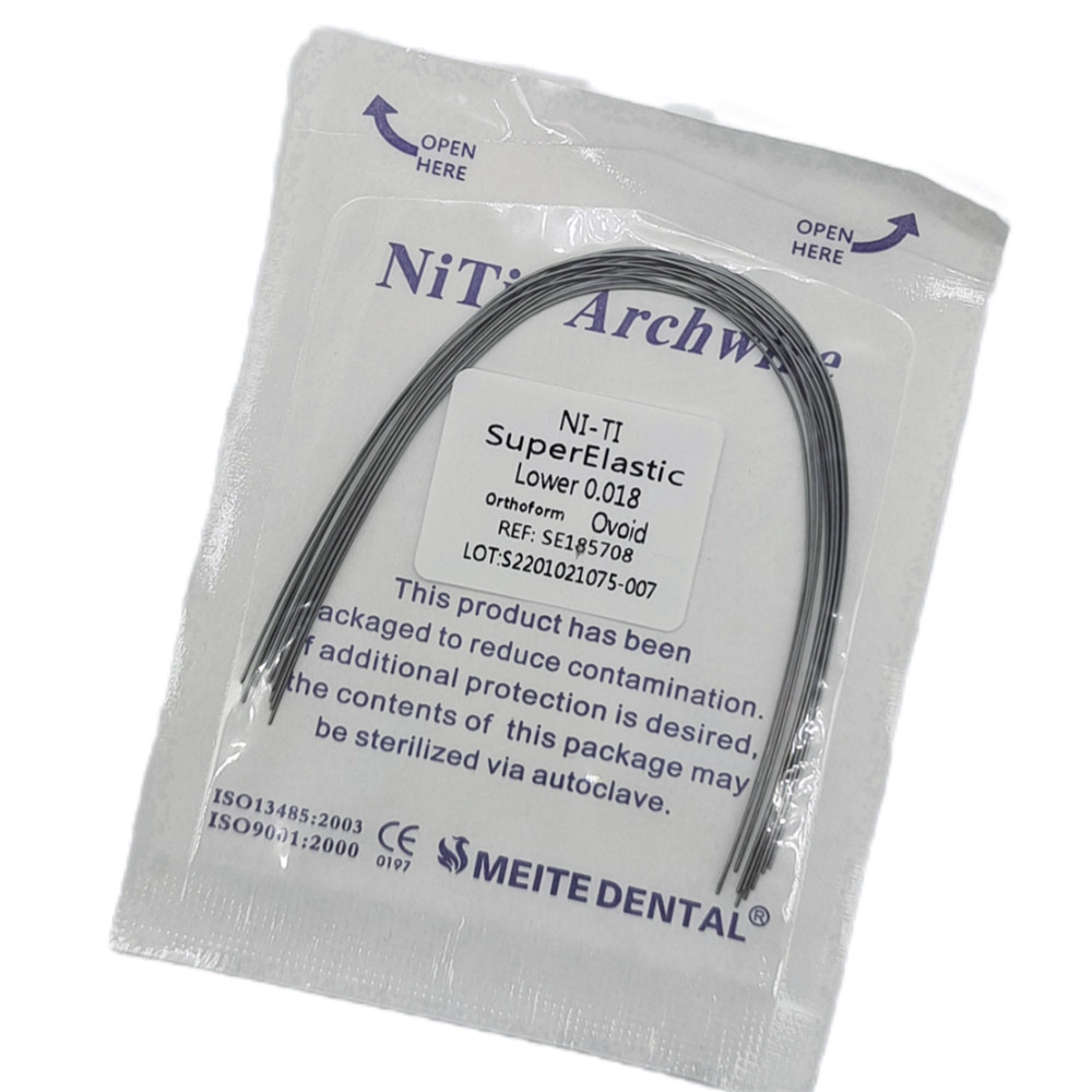 100Packs Dental Ortho Arch Wires Super Elastic Niti Round 012~020 Upper&Lower