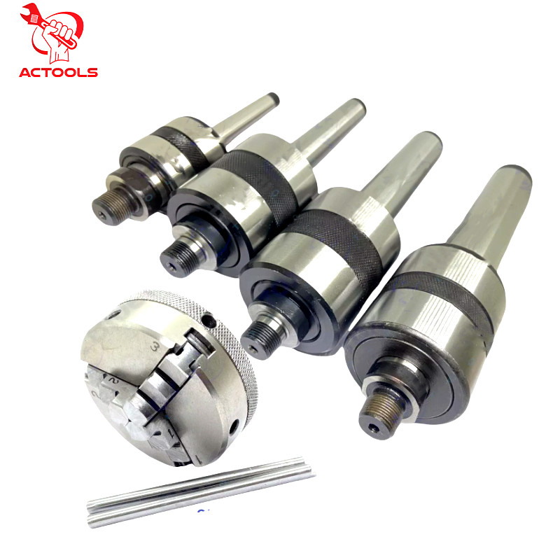 Revolving Center MT1 MT2,MT3 MT4 Shank+3Jaw Self Centering Reversible Chuck 65mm
