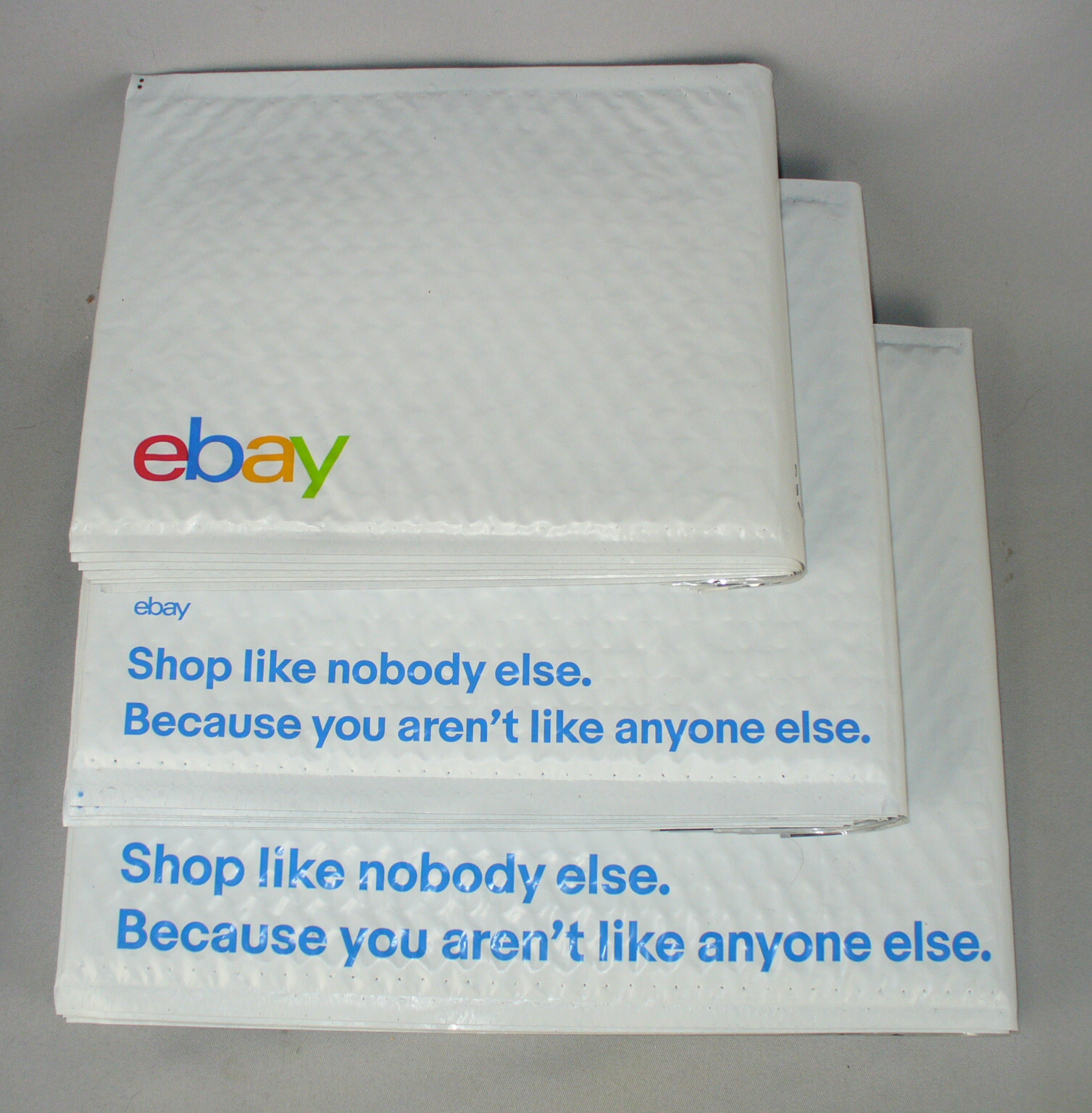 18 EBAY BRANDED SHIPPING SUPPLIES PADDED BUBBLE AIRJACKET MAILERS ENVELOPES