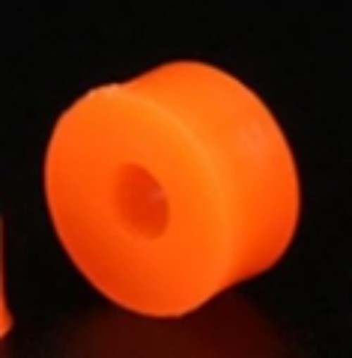 1PC Yellow Plastic 0.05IN inch Shaft Sleeve, used