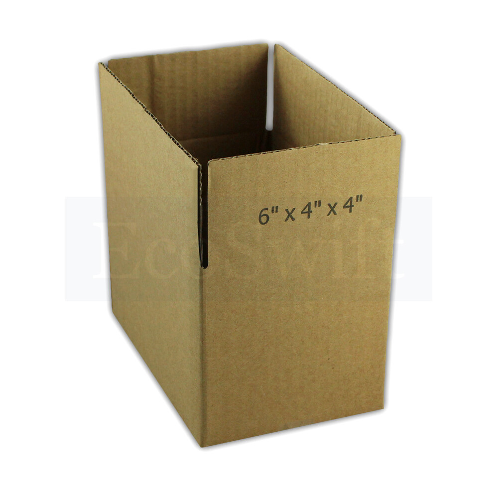 1-200 6x4x4 “EcoSwift” Cardboard Packing Mailing Shipping Corrugated Box Cartons