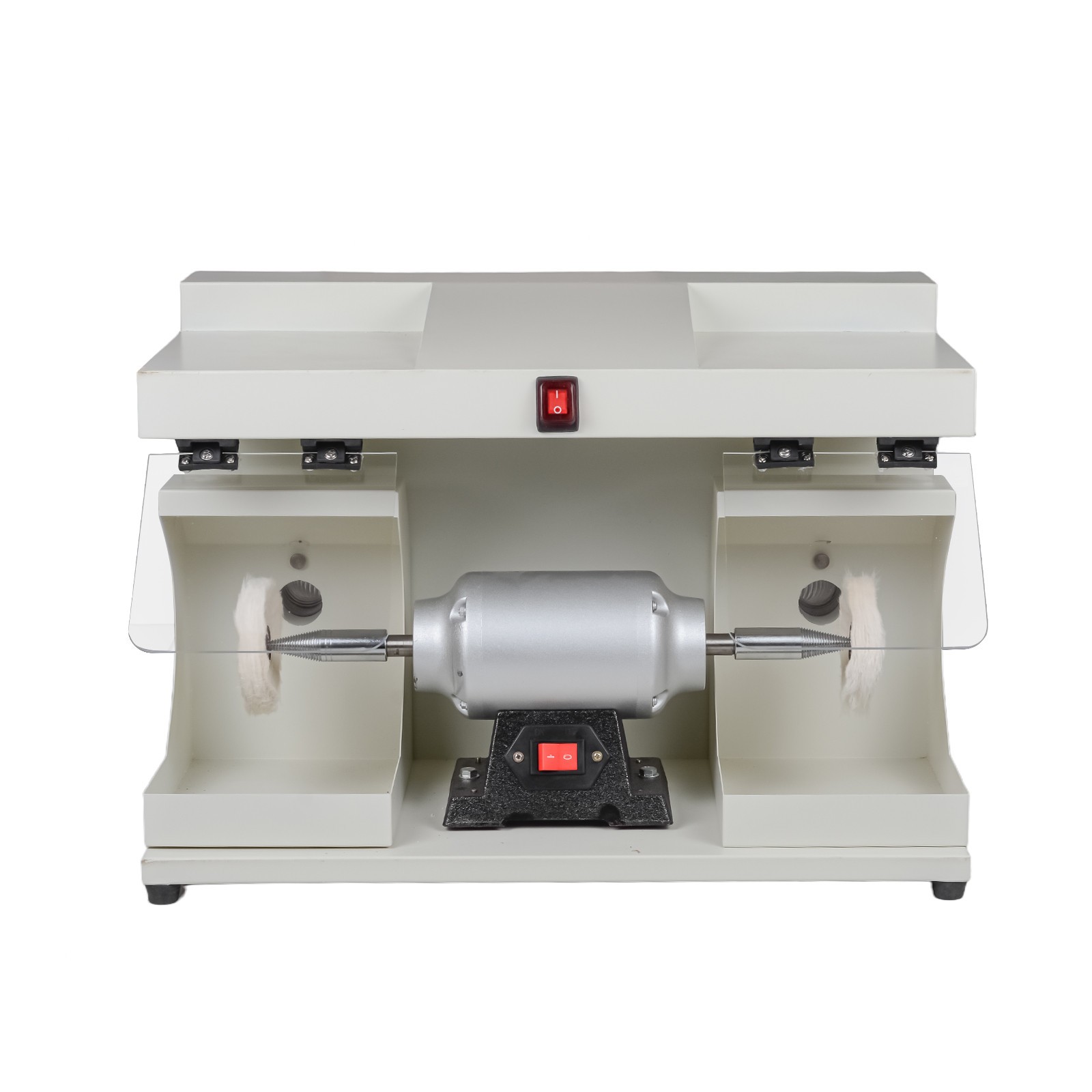Dental Lab 550W Polishing Lathe Machine 2800rpm with LED Light 2 Big Covers USA