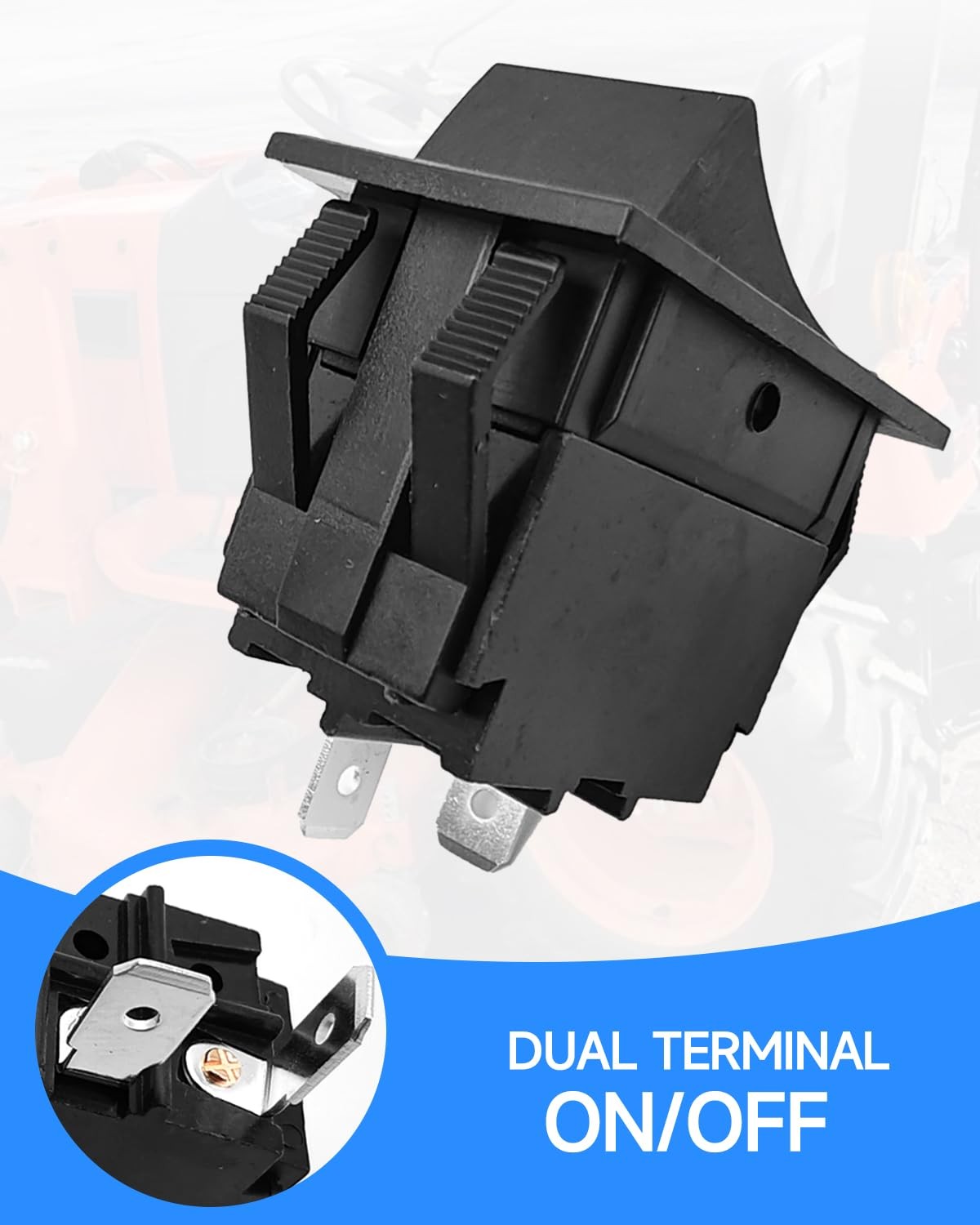 Toggle Rocker Switch Headlight, Kubota B, BX, TG, GR Series, K1122-62212