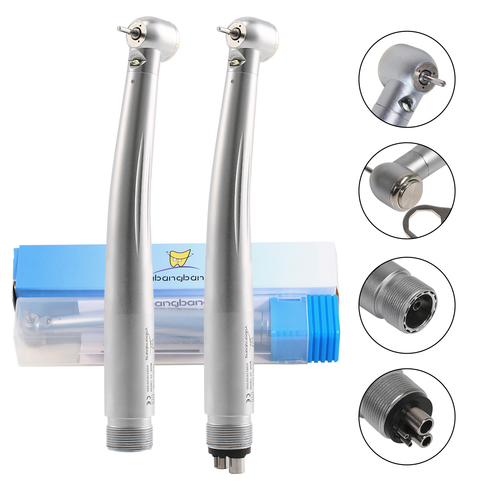 1-10 Yabangbang Dental (LED E-generator) High Speed Handpiece 4/2 Hole NSK Style