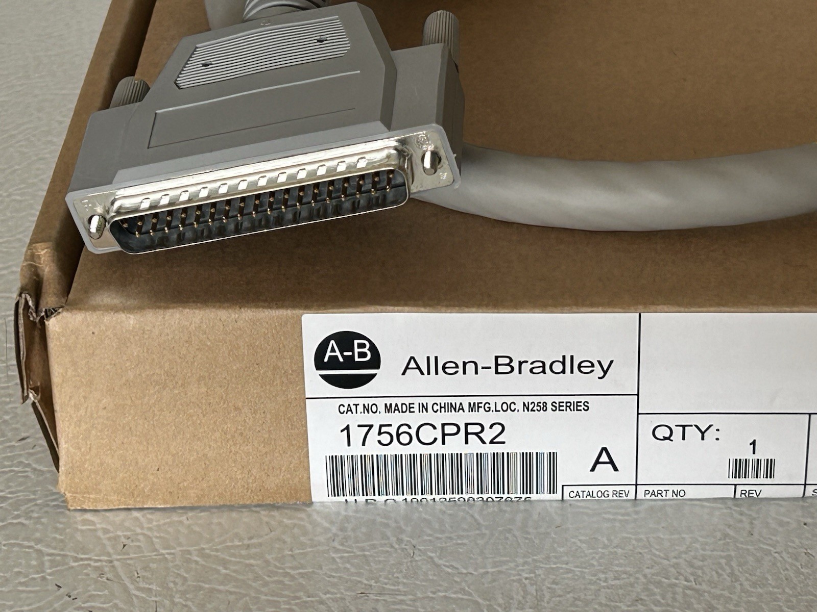 Allen-Bradley 1756-CPR2 Power Supply Cable Series A Factory Seal 1756CPR2 ..Read