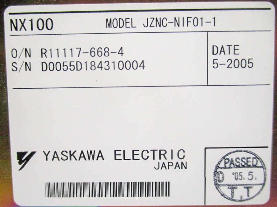 YASKAWA ELECTRIC JZNC-NIF01-1 REV. C NSNP
