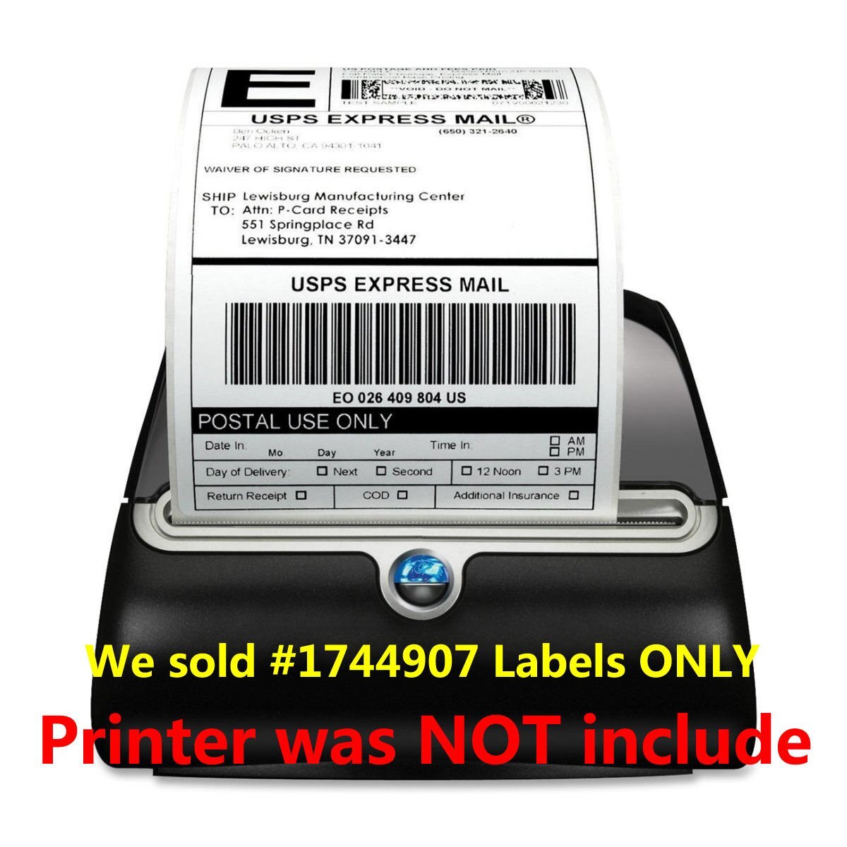 6 Rolls DYMO 4XL Direct Thermal Shipping Labels 4×6 1744907 Compatible 220/Roll