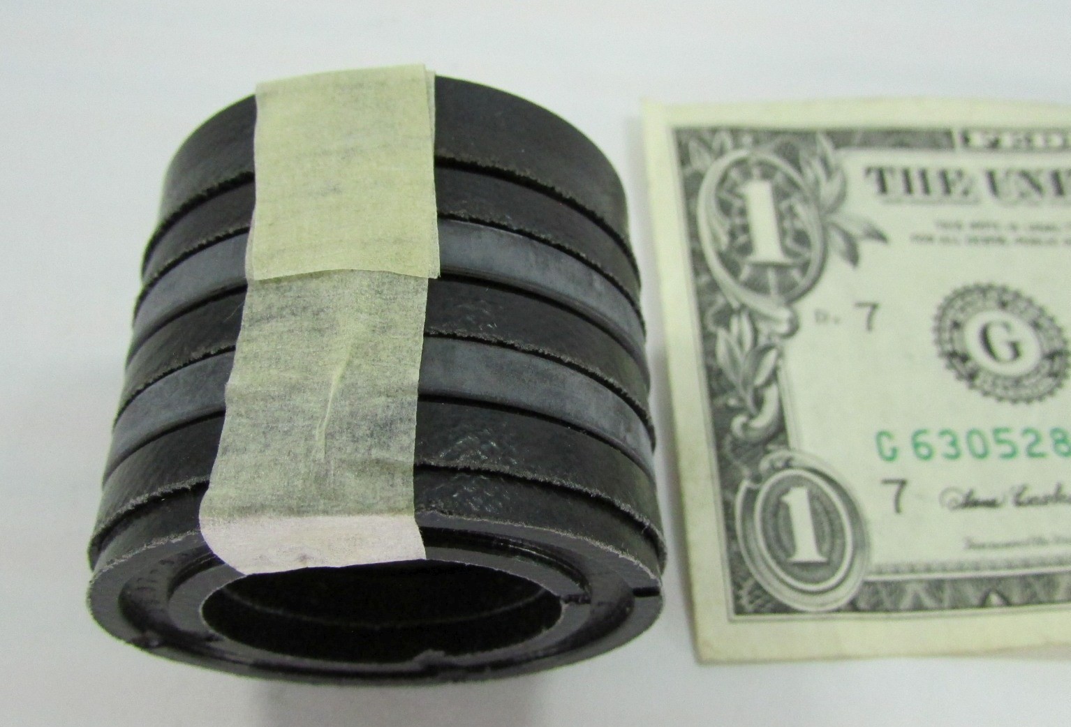 One 7-Piece Hydraulic Cylinder Rod V Seal Packing Set 25.37 x 41.27 x 35.05 MM