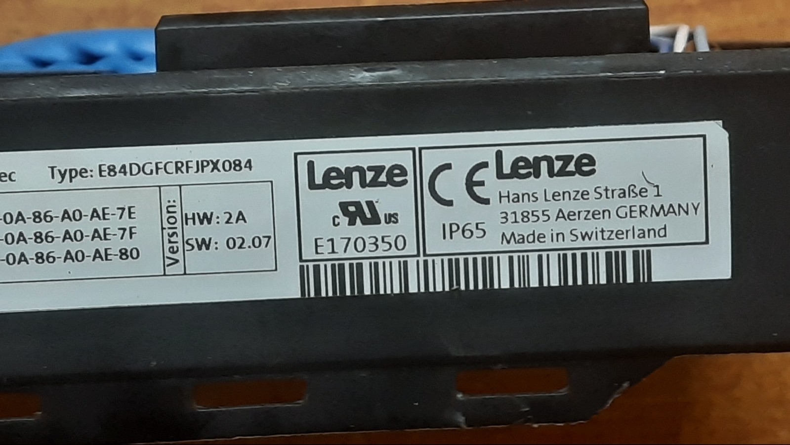 Lenze 8400 Motec PROFINET I/O module – Type: E84DGFCRFJPX084 – Used & Tested.