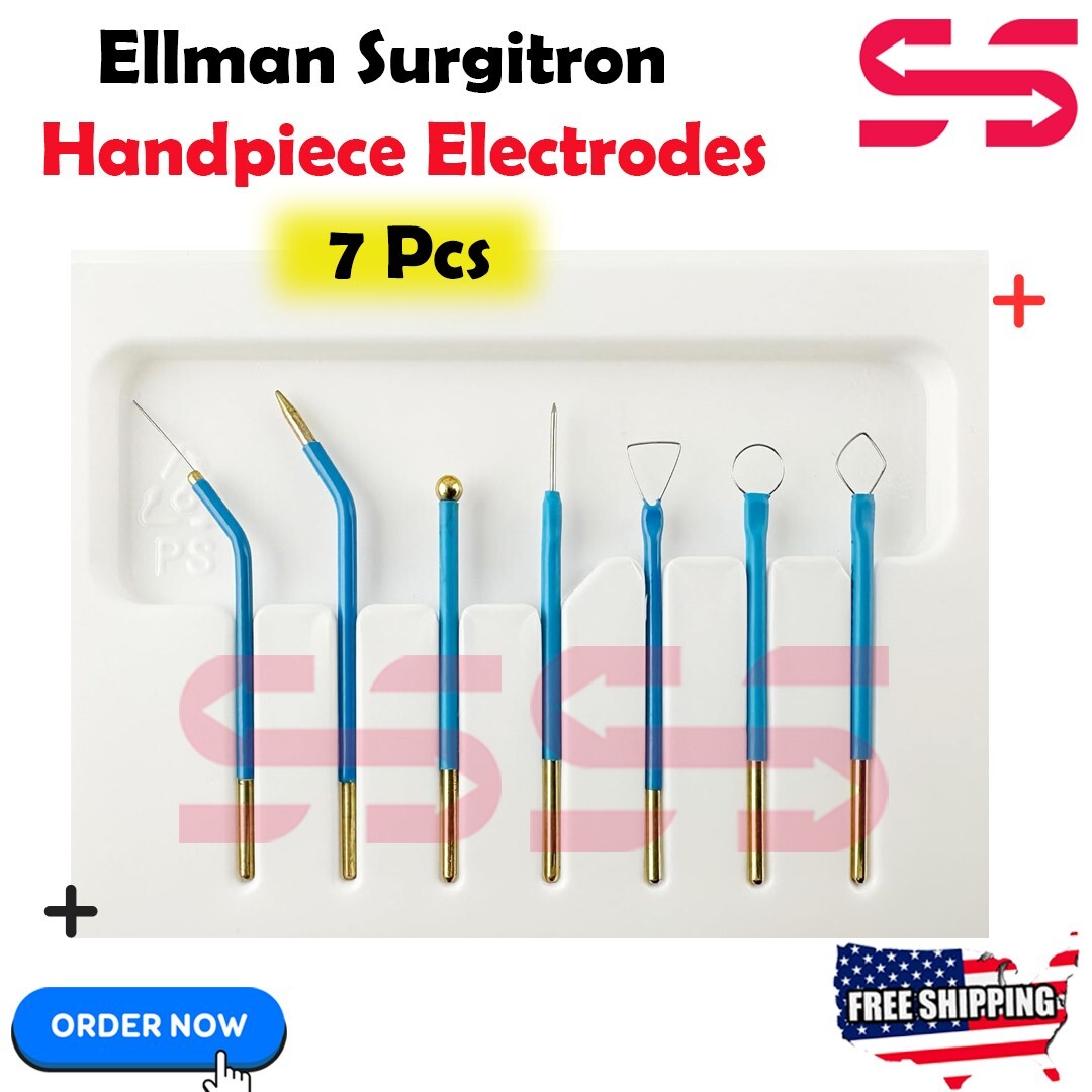 Ellman Cautery Electrodes Set of 7 – Reusable – Tungsten Tips New CE