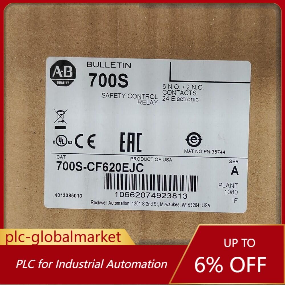 700S-CF620EJC Allen-Bradley Safety Control Relay 700SCF620EJC AB NEW