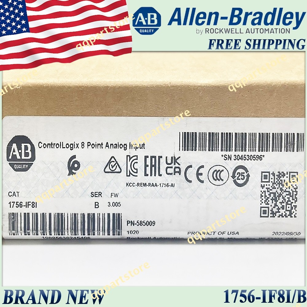 New Sealed AB 1756-IF8I/B ControlLogix 8 Point Analog Input 1756IF8I serB US