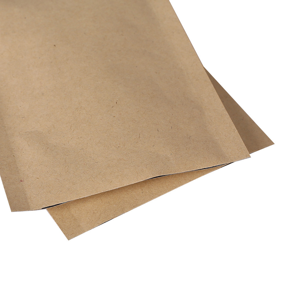 Multi-size Kraft Paper Silver Laminated Inner Open Top Bag Pouch – Wholesale