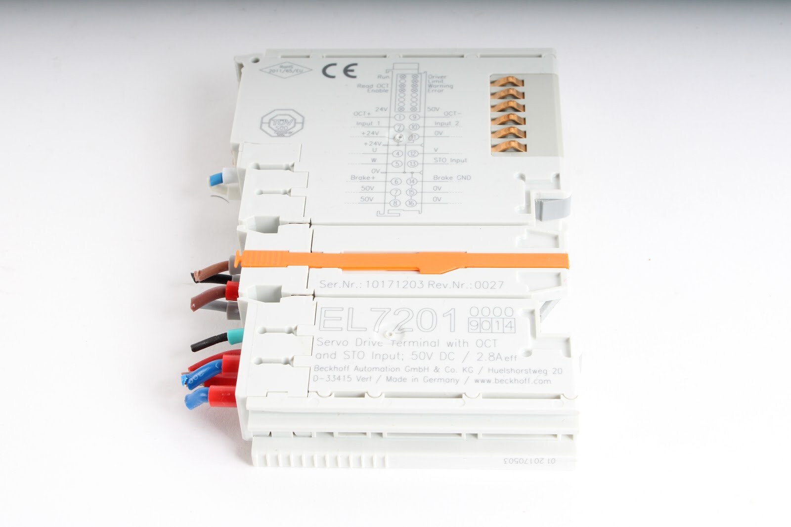 Beckhoff EL7201 Servo Drive Terminal with OCT