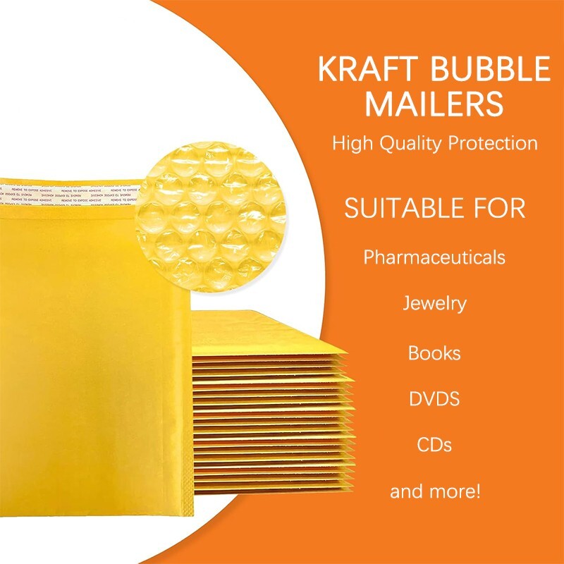 15×20 large kraft paper bubble mailing bag, strong self-sealing filled envelope