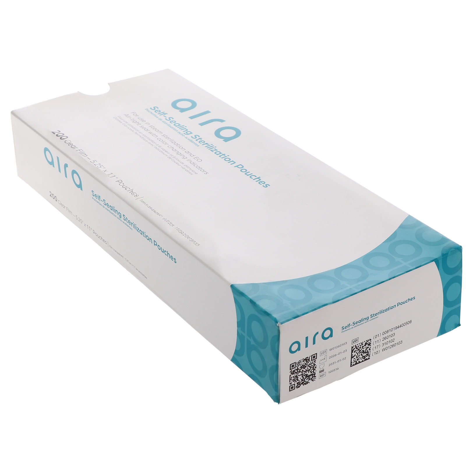 House Brand Dentistry 100516 Self-Sealing Sterilization Pouches 5.25″x11″ 200/Bx