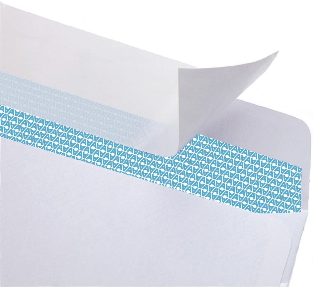 #6 3/4 Windowless Security Envelopes – Self-Seal – White (34300)