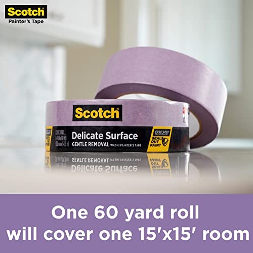 Scotch Delicate Surface Painter’s Tape 1.88 inch 60 Days Residue Free Use
