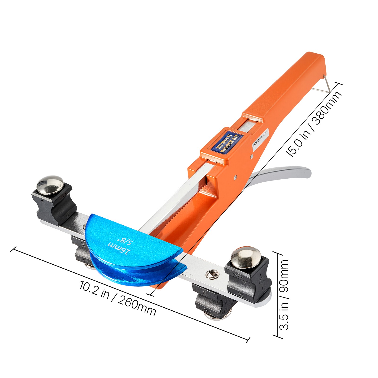 Uimoso Tubing Bender Kit 1/4-7/8 In Ratcheting Pipe Bender with Aluminum Design