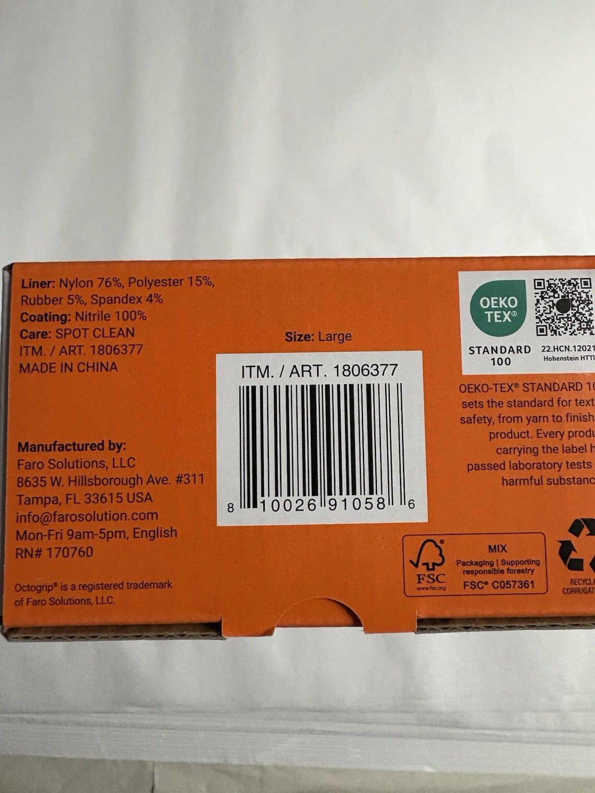 Octogrip Nitrile Coated Work Gloves
