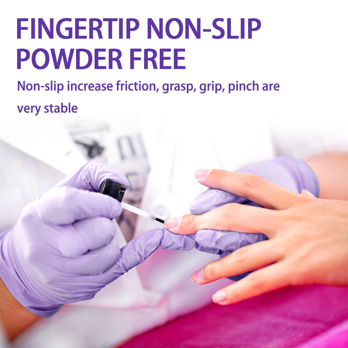 100pc Disposable Nitrile Exam 4-mil Latex Free Cleaning Food-Safe Gloves