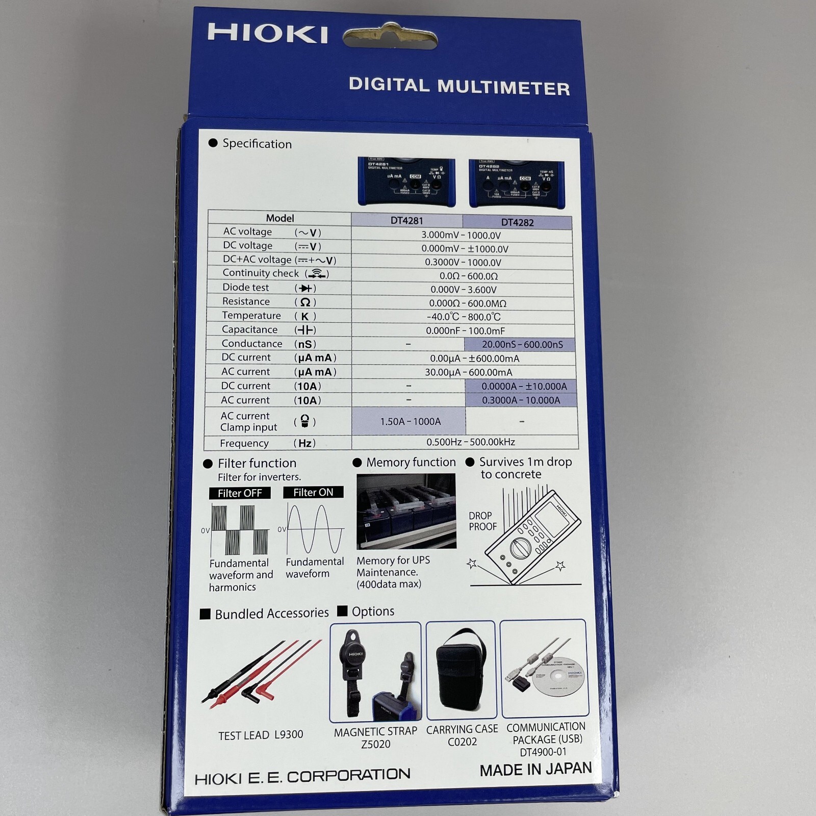HIOKI DT4282 Digital Multimeter 10A – Slightly New from Japan