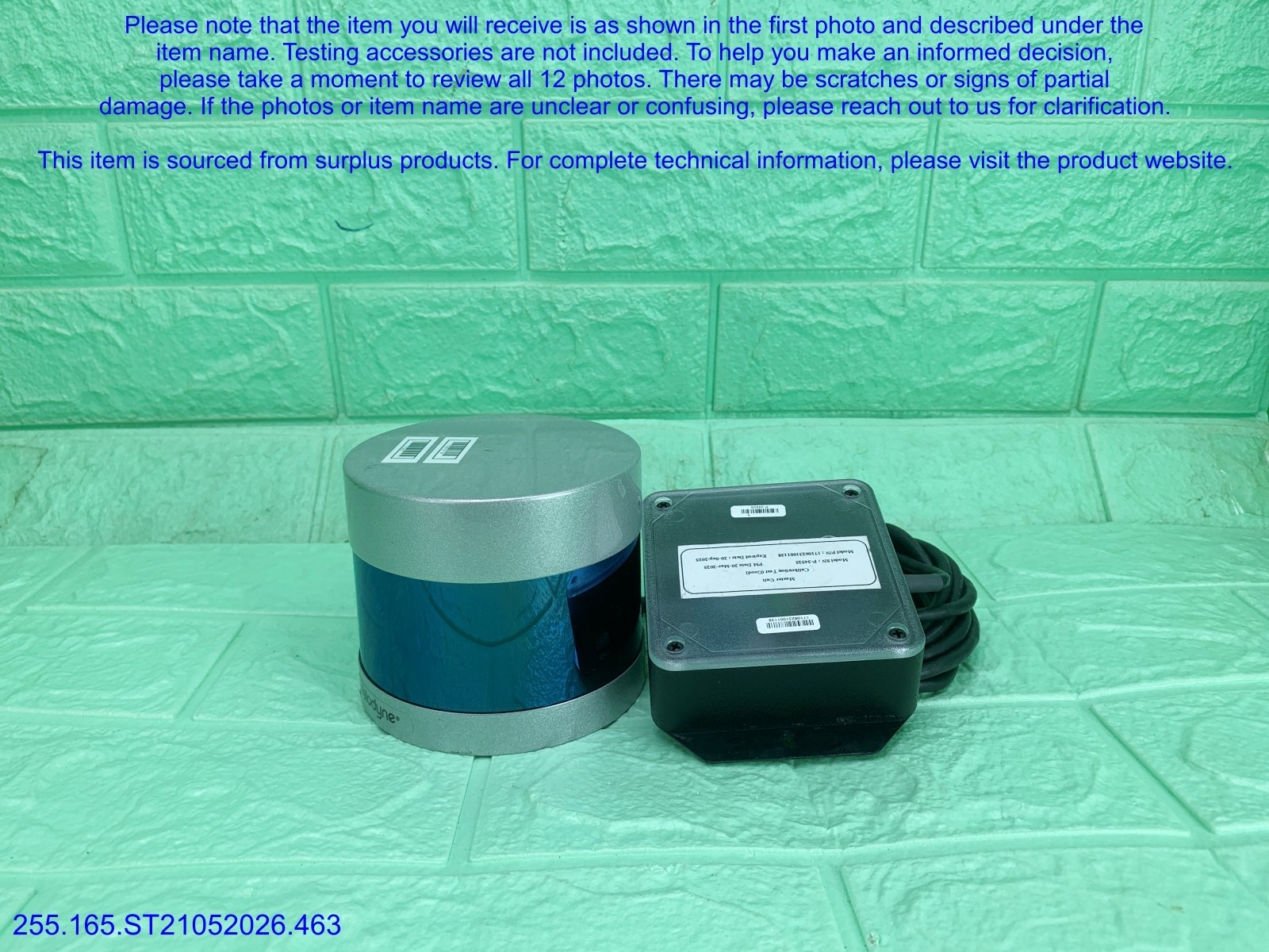Velodyne VLP-32C Ultra Puck 32CH. LiDAR Sensor as in photos, sn:1138, DHL
